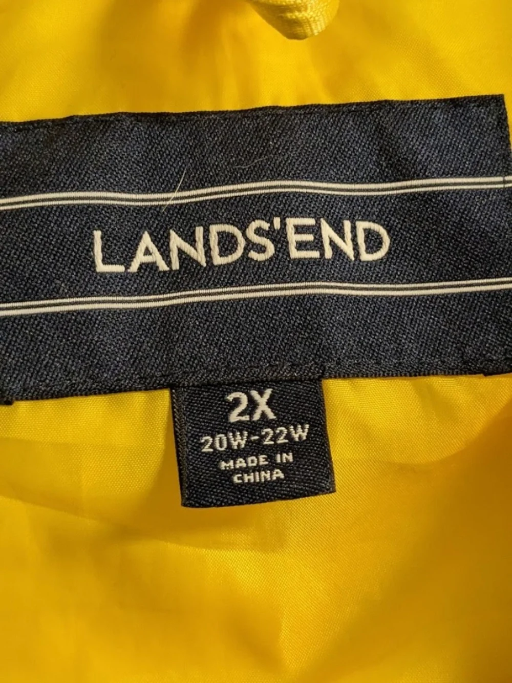 Land's End Women's Plus Size Raincoat, 2X